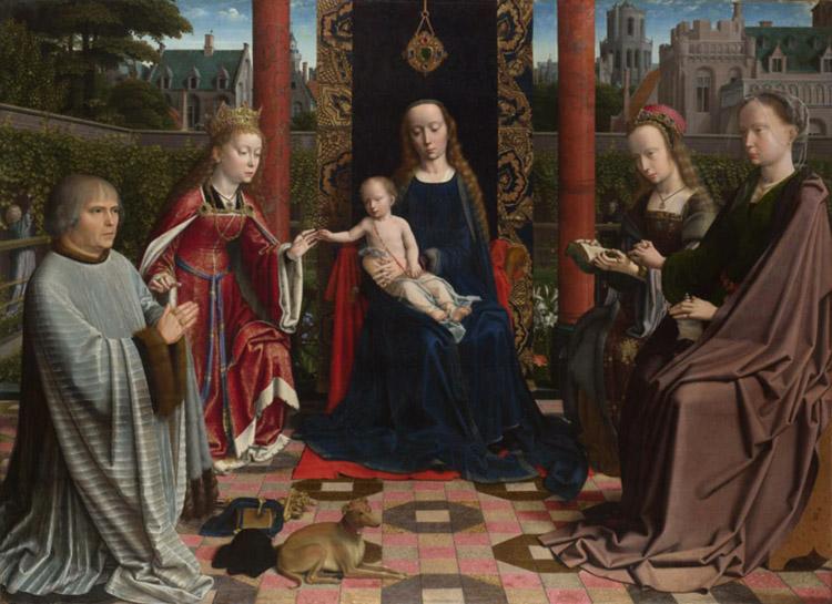 Gerard David The Mystic Marriage of St Catherine (mk08) oil painting image